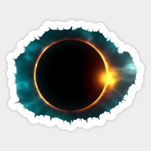 Total Solar Eclipse April 8, 2024 Sticker by Little Duck Designs